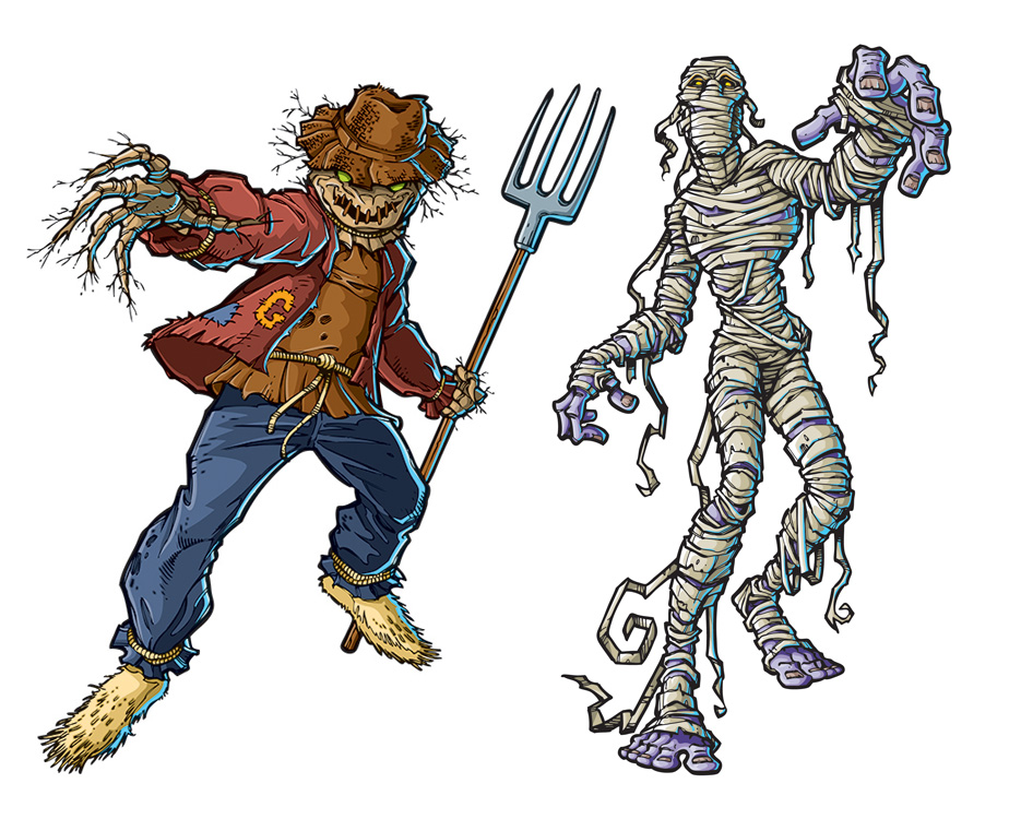 scarecrow and mummy no B