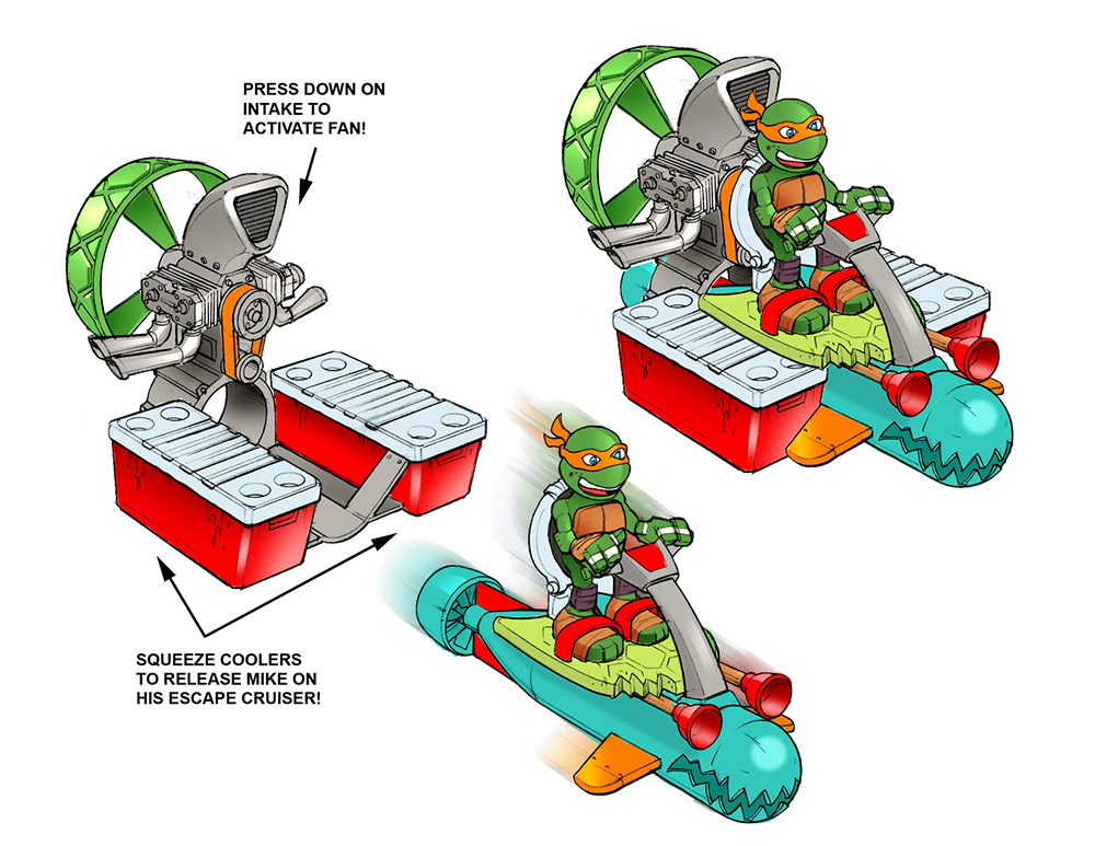 TMNT Sewer Cruiser color callouts