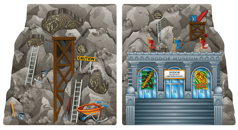 THOMAS FOSSIL RUN LABEL H + I